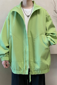 JK9080/P60春装新款防水冲锋衣休闲夹克男高街百搭宽松设计感外套图片