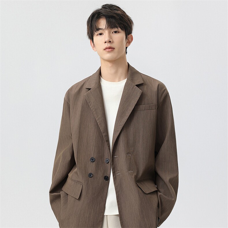 得物二开复古高级感西服外套男秋季潮流小众休闲衬衫JK1248-P70,男装西服,星座1103-3