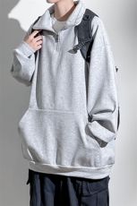 1360克重磅半拉链POLO衫50%棉50%涤纶大码M-5XL卫衣男WY77077P65，男装Polo衫，星座226-2