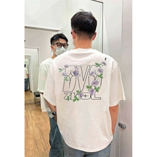 万针全刺绣工艺抖音得物高品质260克重磅纯棉双纱美式高街短袖T恤，男装T恤，电商A486