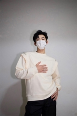 明星私服潮流小众机车卫衣T恤潮男飞袖打底衫长袖卫衣P58，男装T恤，电商B319