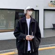男装夹克2026秋冬季新款呢料毛呢大衣男生外套XZ514-2-F628-P120，男装夹克，星座514-2(原B239)