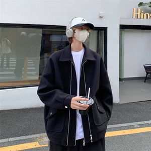 男装夹克2026秋冬季新款呢料毛呢大衣男生外套XZ514-2-F628-P120