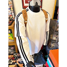 抖音得物品质26春装美式高街结构织带假两件双纱纯棉长袖T恤W103，男装T恤，电商A486