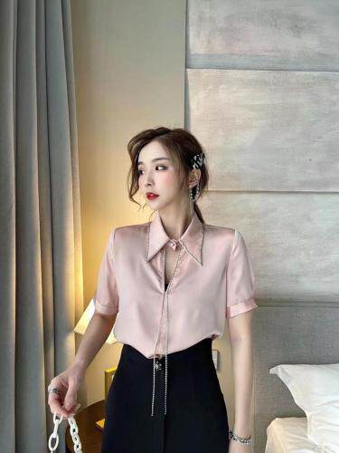 夏季带钻小衫，女装，视线·L