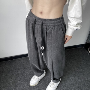 休闲裤男韩版潮流痞子帅百搭九分裤2024冬季新款ins长裤K4821-P39图片