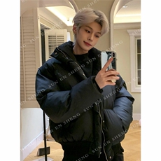 网图特批现货高品质供抖音供直播美式短款pu棉衣男女G1111P70，男装棉衣，电商A339