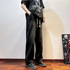 k1078-p45-控68现货宽松拉链cleanfit牛仔裤马丁靴黑暗，男装牛仔裤，星座116