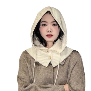 时尚百搭秋冬羊毛连帽围脖 保暖舒适图片