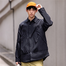 新款秋季三防夹克外套休闲长袖男翻领时尚运动潮流F0921-P85控169，男装夹克，电商D215