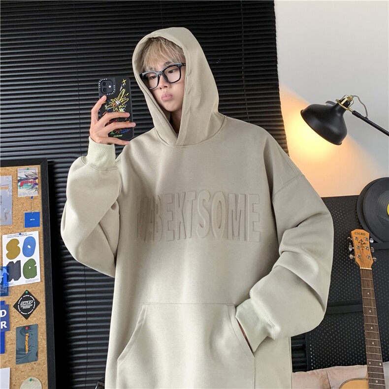 23秋季新款凹凸印花420克重磅高品质卫衣W2311-P50可供抖音,男装卫衣,电商A036A