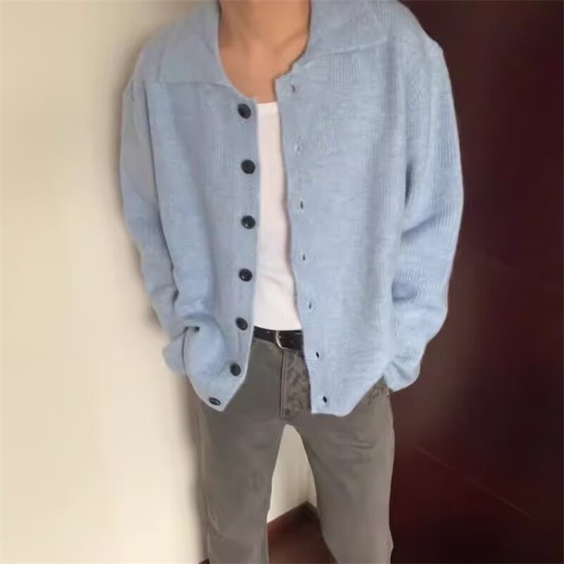 Y287-P49时尚设计感日系毛衣慵懒风外套女秋冬韩版ins风宽松,男装T恤,电商B323A