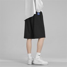 2022潮牌宽松简约冰丝短裤男潮流大码外穿五分裤DK515-特批20，男装休闲裤，星座718-1