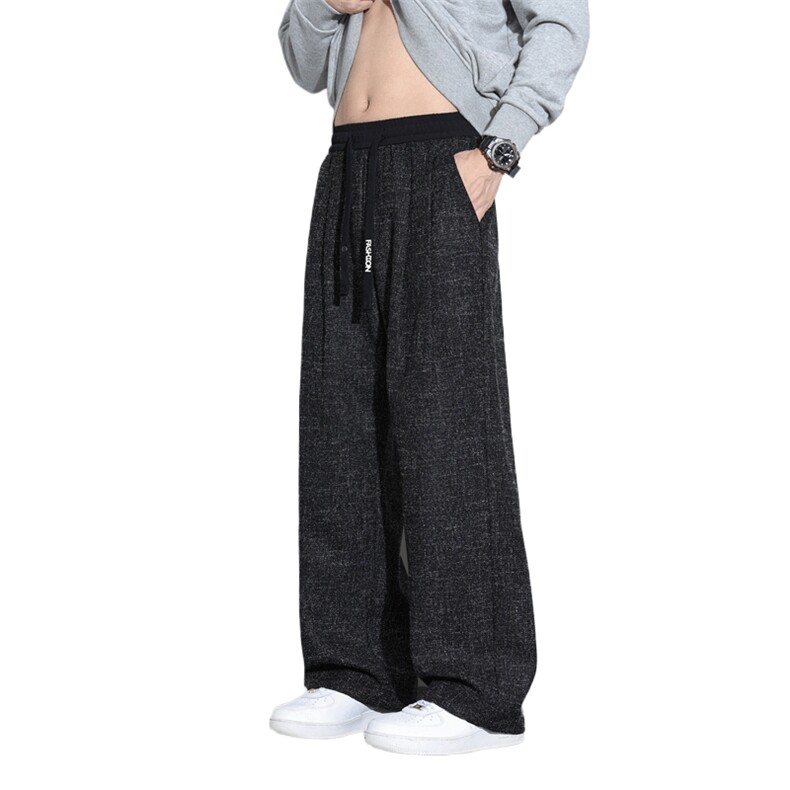 复古松弛感休闲裤男2026春季新款慵懒感裤宽松阔腿裤Z9997-P45,男装休闲裤,星座610（原A335）