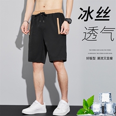 GDNB216男士2023年夏季新款青年免烫短裤中腰运动休闲宽松沙滩裤，男装休闲裤，电商B360
