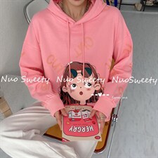 秋季满印小女孩卫衣，女装卫衣/绒衫，NOUSWEETY 诺小姐衣橱