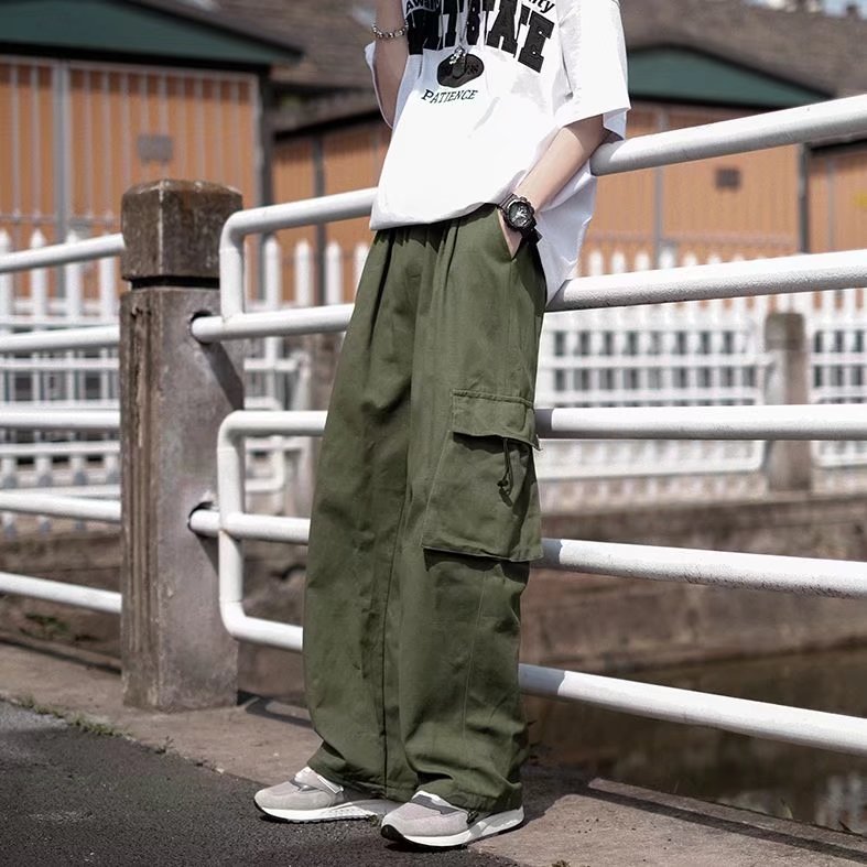日系复古多口袋束脚工装裤男潮牌街头宽松百搭休闲长裤K0727-P40,男装休闲裤,星座308B-1