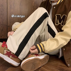 XZ616秋季新款灯芯绒拼接贴标休闲裤TY419P55控68，男装休闲裤，星座512A（原616）