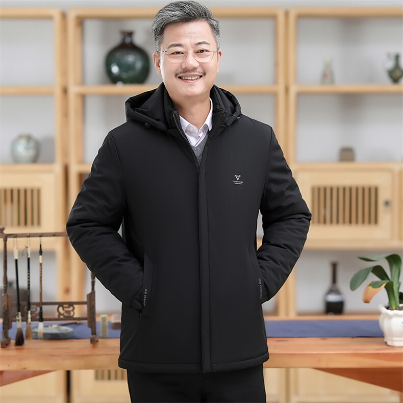 男士2023年冬季新款连帽棉衣外套修身时尚休闲上衣,男装棉衣,电商B360