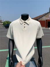 XZ809A/PLL02/P35/控48肌理感拼接POLO衫T恤，男装T恤，星座809A(原222-1)