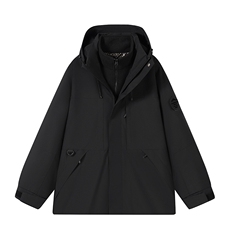户外连帽男女新款三合一防风防水登山服石墨烯保暖外套H6188-P90，男装棉衣，星座1403A