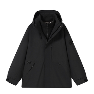 户外连帽男女新款三合一防风防水登山服石墨烯保暖外套H6188-P90图片