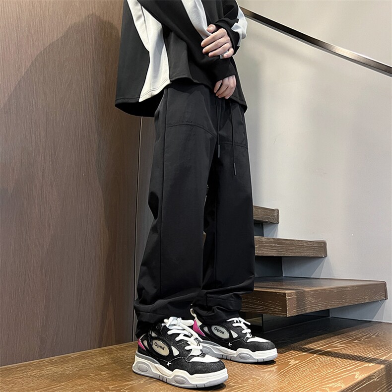 港风秋冬工装裤宽松休闲伞兵裤男K23325-P45控68，男装工装外套，星座717