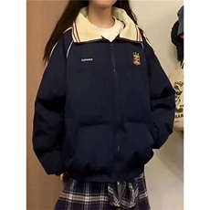 羽绒棉服2025新款冬季学院风棉衣外套加厚保暖棉袄2501-P95网络图，男装棉衣，电商B245