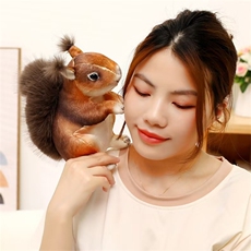多米毛绒玩具厂 仿真松鼠抓机兑换款娃娃动物毛绒送礼物