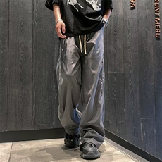 日系长裤拉链时尚新款文艺青春流行夏季微弹休闲裤男潮流，男装休闲裤，星座716-4