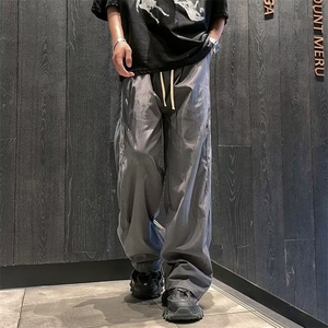 日系长裤拉链时尚新款文艺青春流行夏季微弹休闲裤男潮流图片