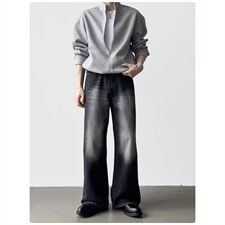 有货。牛仔裤男女韩版潮流直筒长裤RK3418-P47，男装牛仔裤，星座412-3