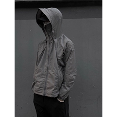 户外冲锋骑行剪裁防晒衣服男夏季透气薄款运动宽松连帽FY193，男装防晒衣，星座1116A（原606A-3）