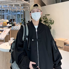 2023春秋季新款宽松百搭棒球服外套男飞行夹克美式高街潮JK02P65，男装夹克，星座410-2