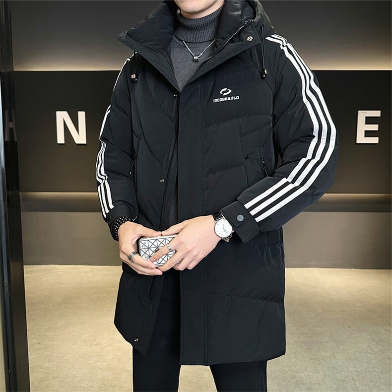 标50白鸭绒中长款羽绒服男连帽加厚外套冬装男B317-6151-P265,男装羽绒服,电商B317