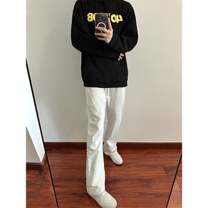 B221 美式ins高街加绒加厚牛仔裤 LK23010-P60 控78 加绒P70 控98图片