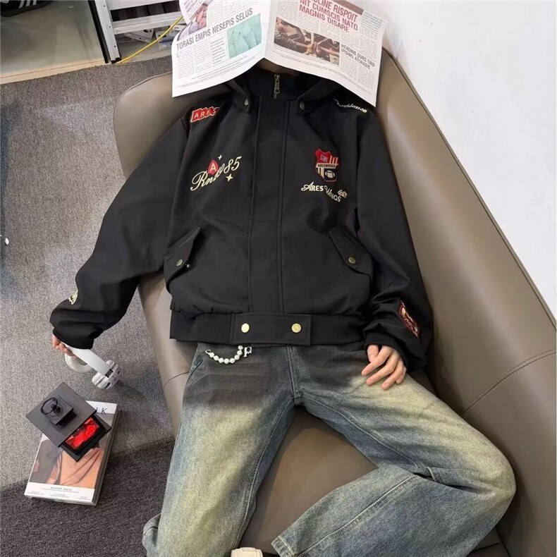1506-1/JWT1131/P74春秋痞帅外套男ins高街潮牌港风日系原宿夹克,男装夹克,星座1506-1