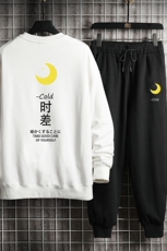 TY7047-P75圆领卫衣套装男运动套装两件套网格挂拍，男装卫衣，电商A040A