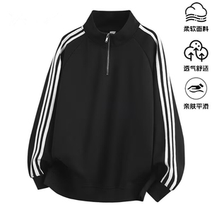 现货时尚2026春季新款 男士休闲大码卫衣外套 W295图片