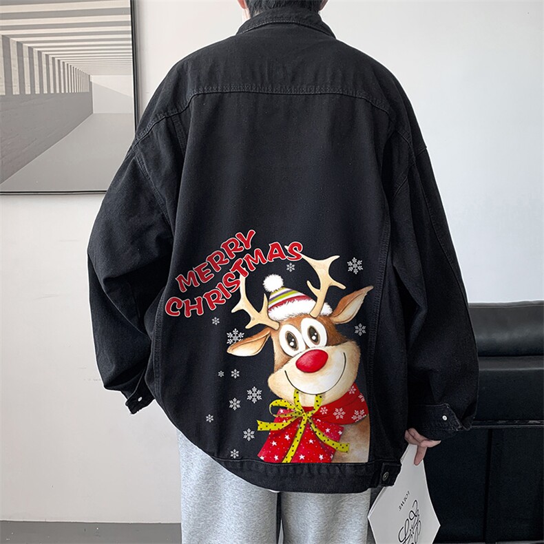 牛仔夹克男大码牛仔外套男茄克NJ77296-P60,男装夹克,电商A040