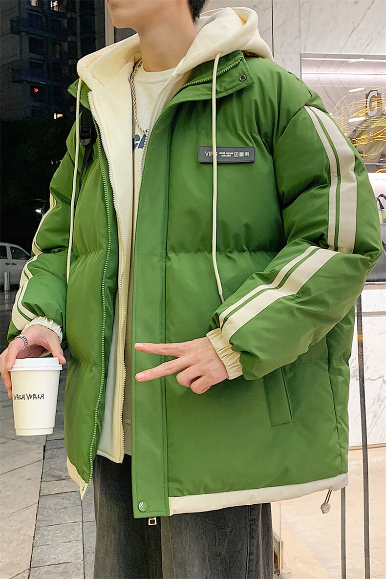 港风夜景潮牌新款织带连帽棉服潮流保暖棉衣M082-P100控139,男装棉衣,星座717