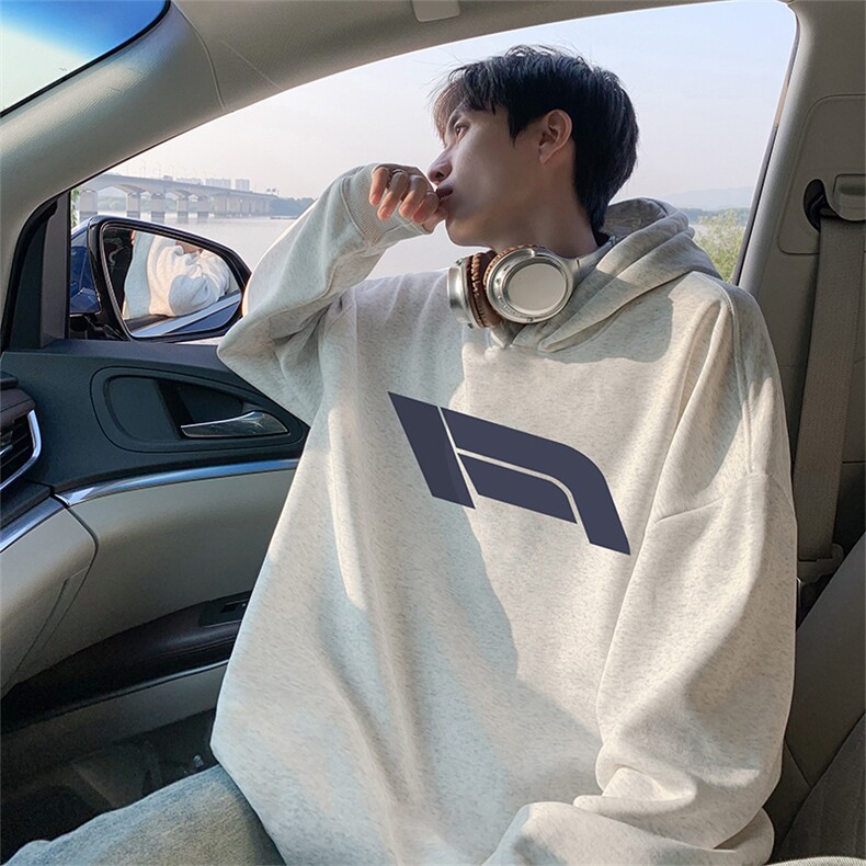 抖音得物供货可提供视频秋冬重磅美式宽松连帽卫衣WKD03,男装卫衣,电商A486