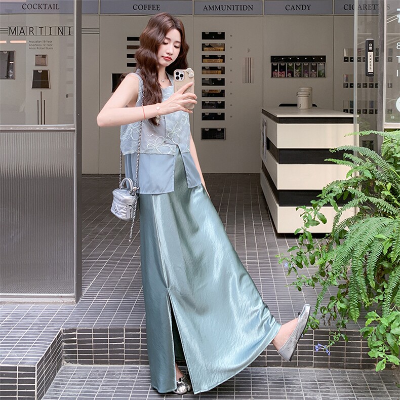 （新款出货中）重工珠片刺绣新中式半裙套装F658-P165-K255图片