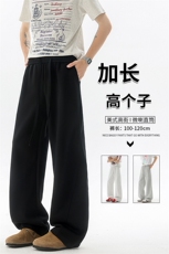 高个子加长弯刀卫裤男美式高街休闲运动裤190cm115微喇裤KZ071P50，男装休闲裤，电商B312