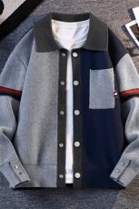 【直播】8737-P702025年秋季时尚毛衣针织开衫男宽松长袖，男装针织衫/毛衣，电商A113