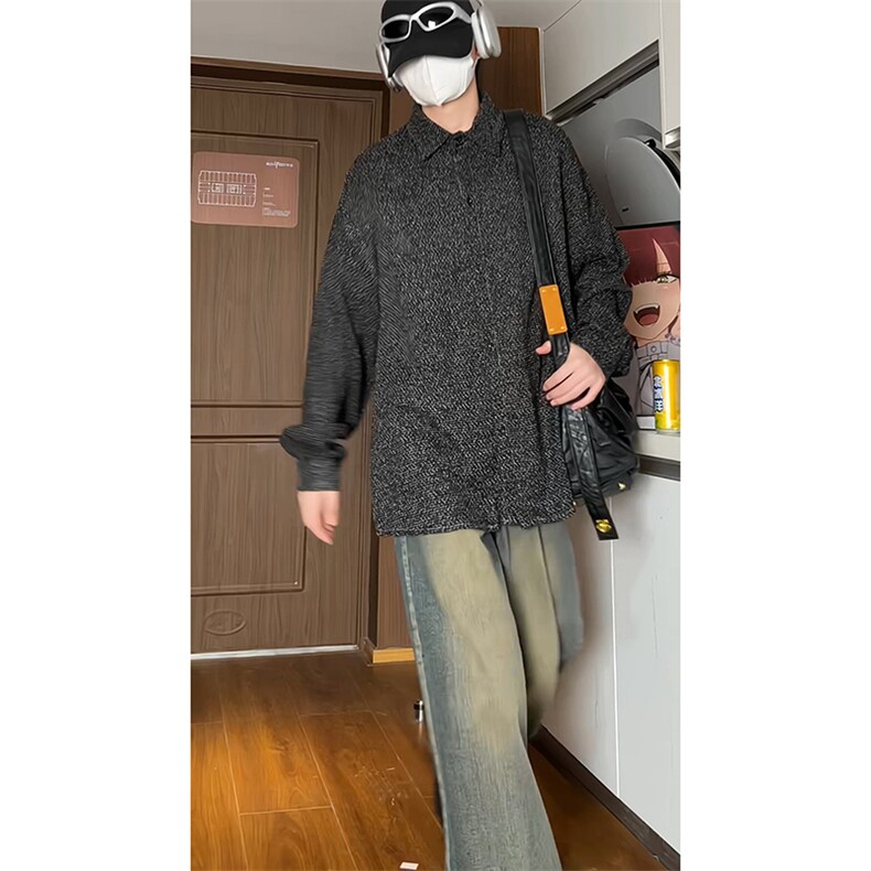厚款小香风外套男生衬衫KD624-P30,男装衬衫,电商D312-1