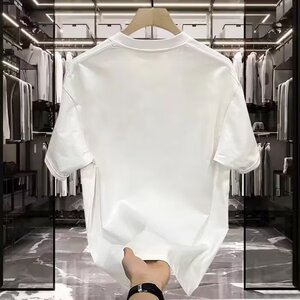 1506/QD43750/P32痞帅高级感短袖男士t恤夏季潮流百搭个性体恤衫图片