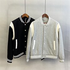 B2219-P178棒球服男士大码运动加绒外套棉衣宽松拼色情侣飞行夹克，男装夹克，星座1305