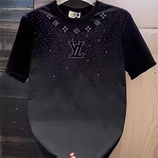 M598-P35短袖t恤男潮牌夏季宽松五分袖红潮流ins简约上衣，男装T恤，星座617A-1（原B318A）