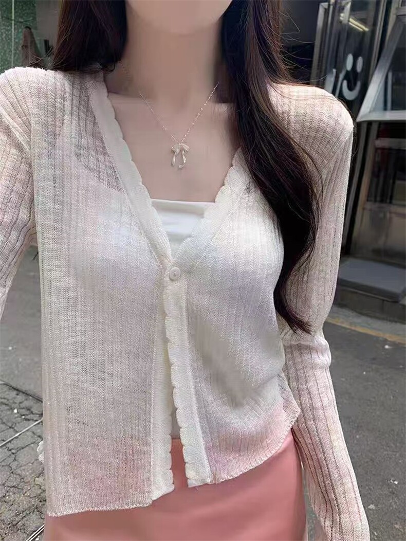 2025年夏季花边超薄防晒衫图片